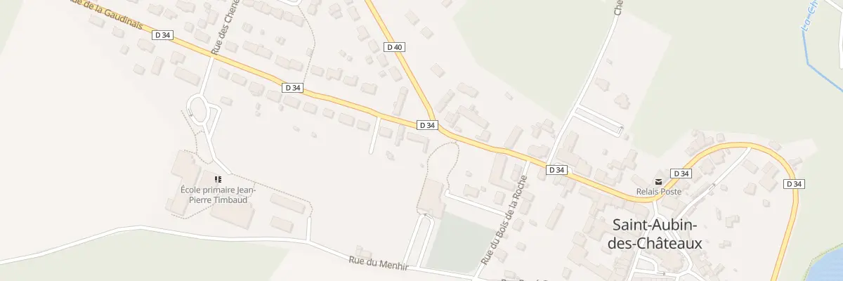Plan du 25 Rue de la Gaudinais à Saint-Aubin-des-Châteaux