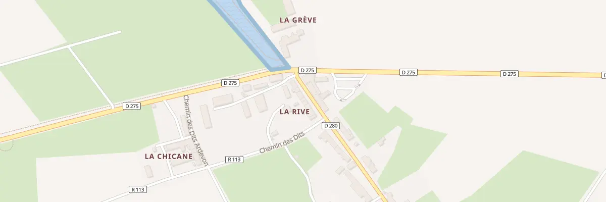 Plan du 43 Rte de la Rive - Ardevon à Pontorson