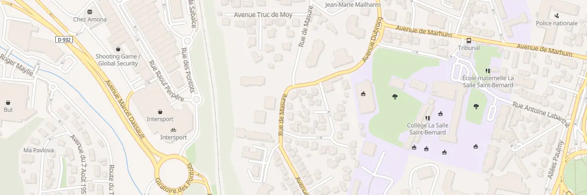 Plan du 37 Rue de Masure à Bayonne