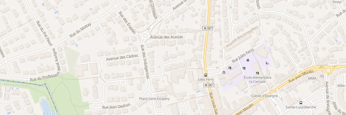 Plan du 7 Rue des Tulipiers à Sainte-Luce-sur-Loire