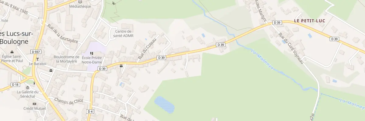 Plan du 244 Rue barbedette aux Lucs-sur-Boulogne