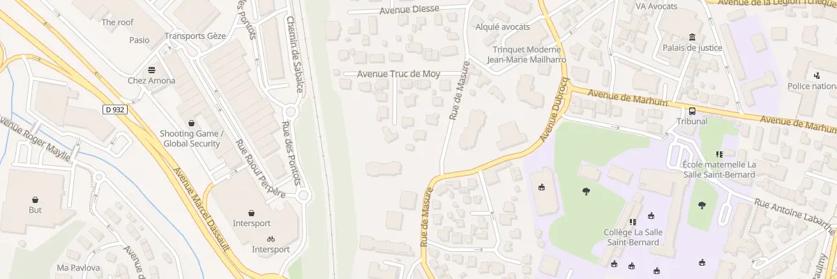 Plan du 32 Rue de Masure à Bayonne