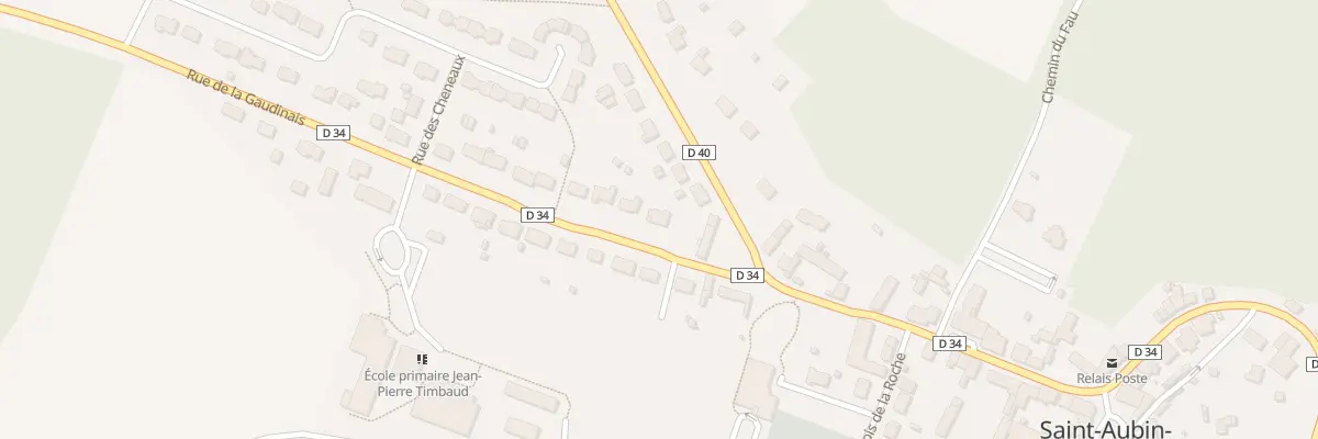 Plan du 22 Rue de la Gaudinais à Saint-Aubin-des-Châteaux