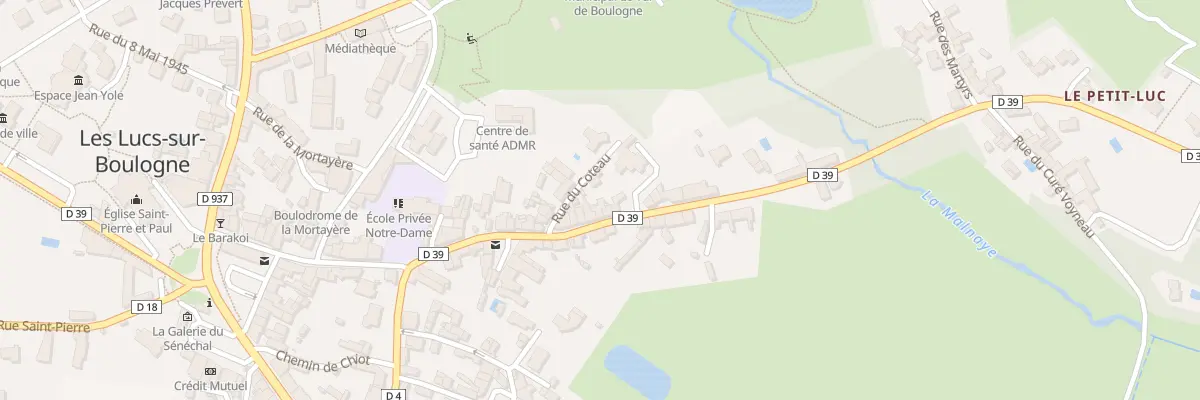 Plan du 165 Rue barbedette aux Lucs-sur-Boulogne