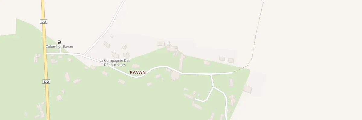 Plan du 9 Ravan à Colomby