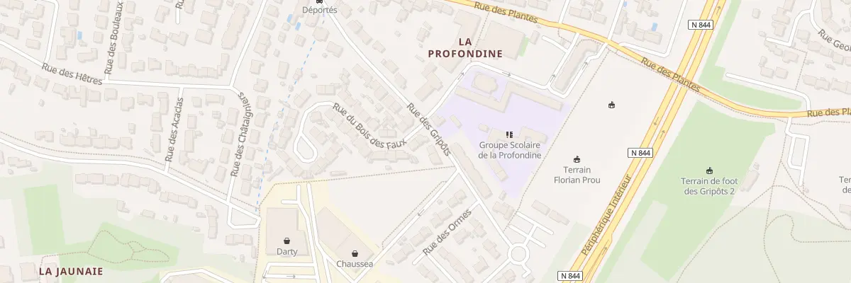 Plan du 2 Rue des Bois des Faux à Saint-Sébastien-sur-Loire