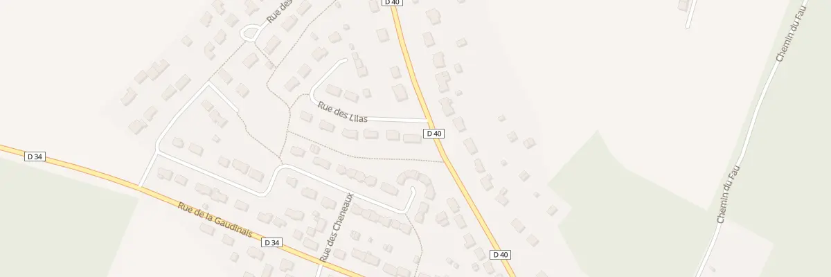 Plan du 1 Rue des Lilas à Saint-Aubin-des-Châteaux
