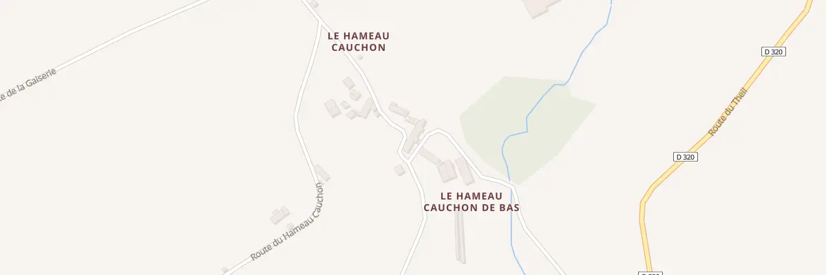 Plan du 7 Rte du Hameau Cauchon à Gonneville-Le Theil