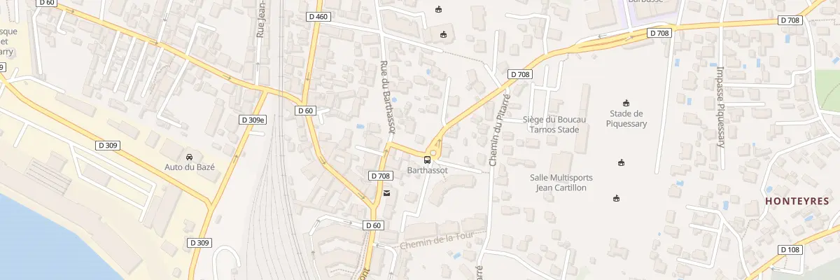 Plan du 3 Rue Séverin Latappy à Boucau