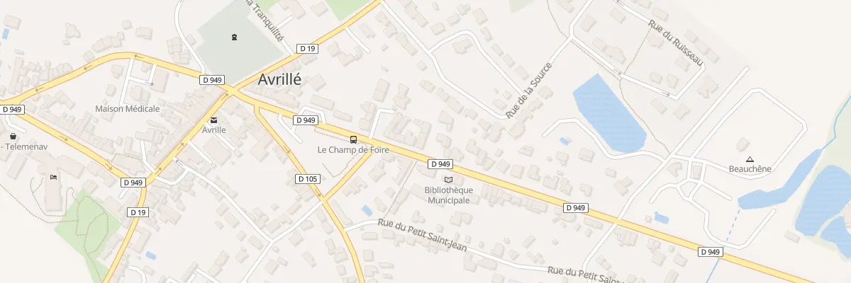 Plan du 26 Av de Lattre de Tassigny à Avrillé