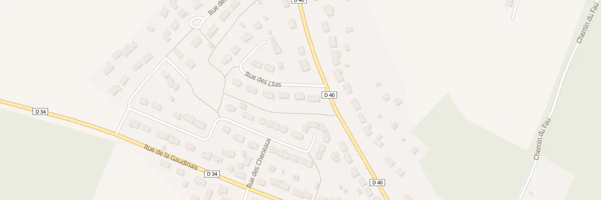 Plan du 3 Rue des Lilas à Saint-Aubin-des-Châteaux