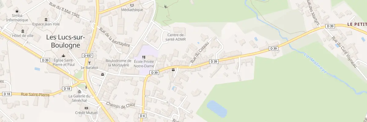 Plan du 97 Rue barbedette aux Lucs-sur-Boulogne
