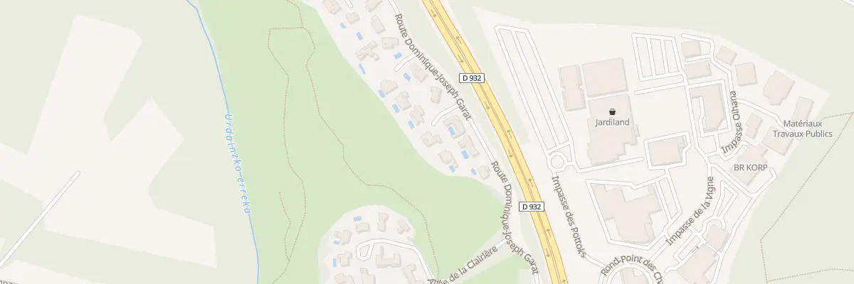 Plan du 50 All du Baigura à Bassussarry