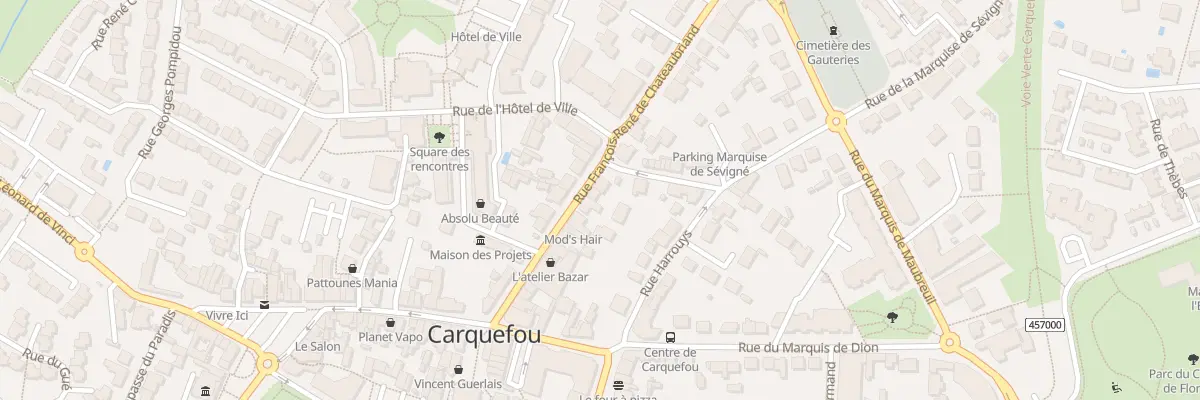 Plan du 30 Rue F R de Chateaubriand à Carquefou