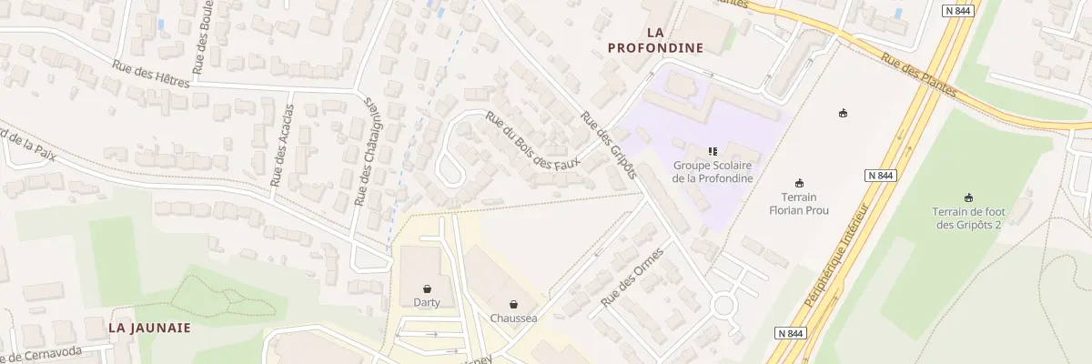 Plan du 10 Rue des Bois des Faux à Saint-Sébastien-sur-Loire
