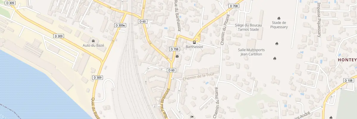Plan du 2 Rue du Barthassot à Boucau