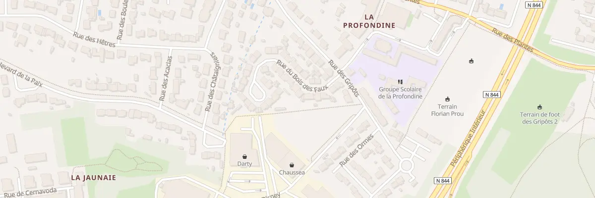 Plan du 12 Rue des Bois des Faux à Saint-Sébastien-sur-Loire