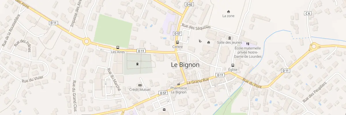 Plan du 1 Rue des Aires au Bignon