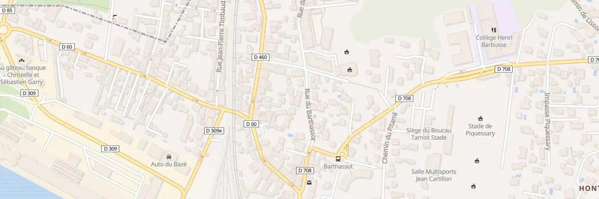 Plan du 27 Rue du Barthassot à Boucau