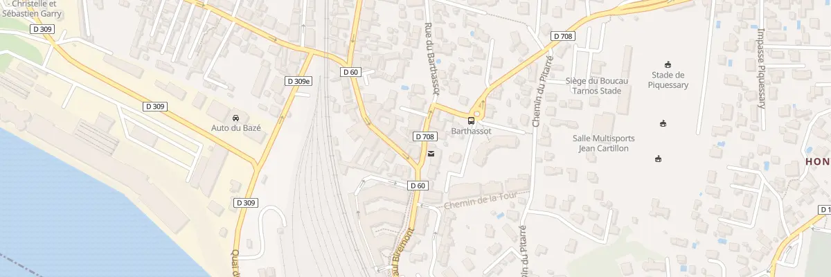 Plan du 1 Rue du Barthassot à Boucau