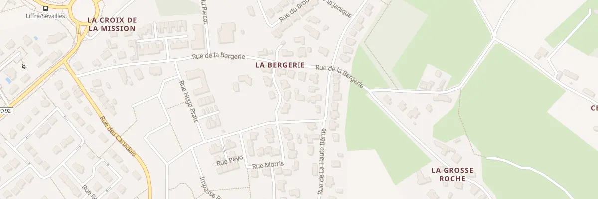 Plan du 25 Rue de la haute berue à Liffré