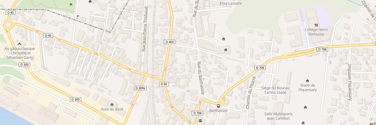 Plan du 31 Rue du Barthassot à Boucau