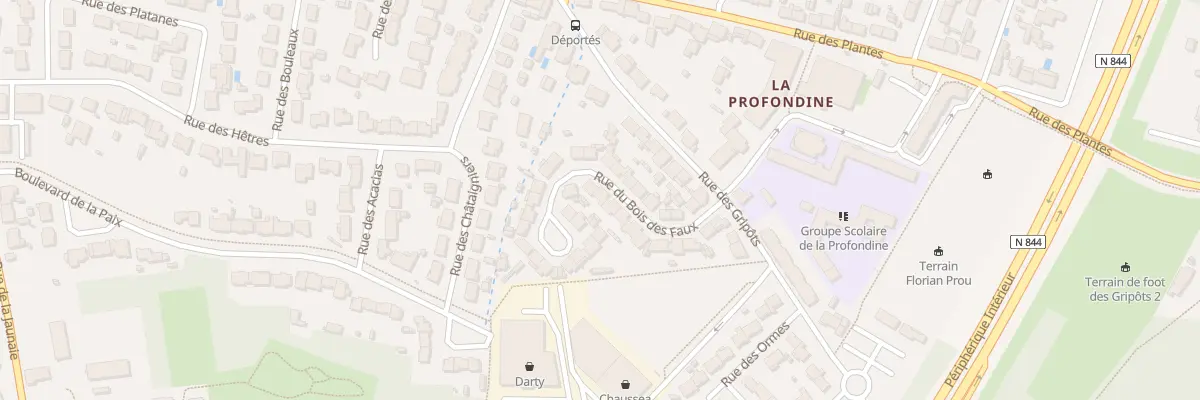Plan du 20 Rue des Bois des Faux à Saint-Sébastien-sur-Loire