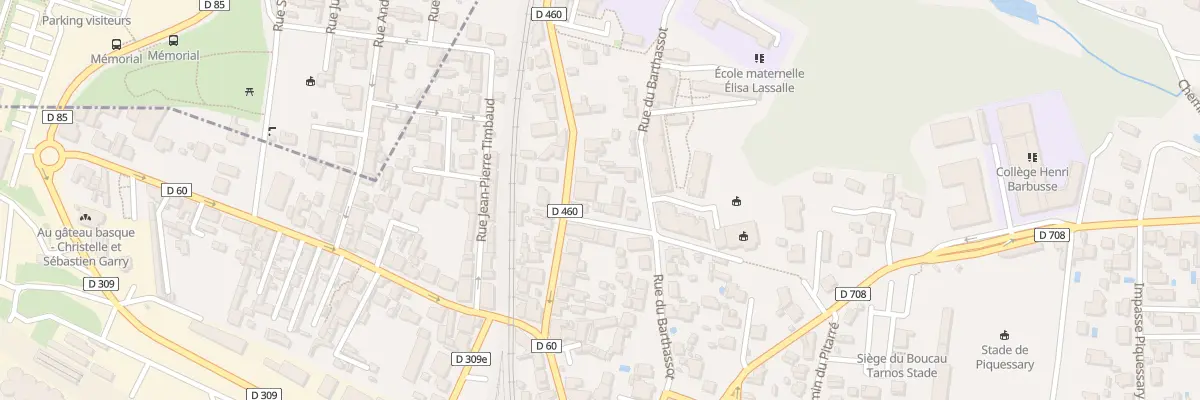Plan du 6 Rue Paul Cazaurang à Boucau