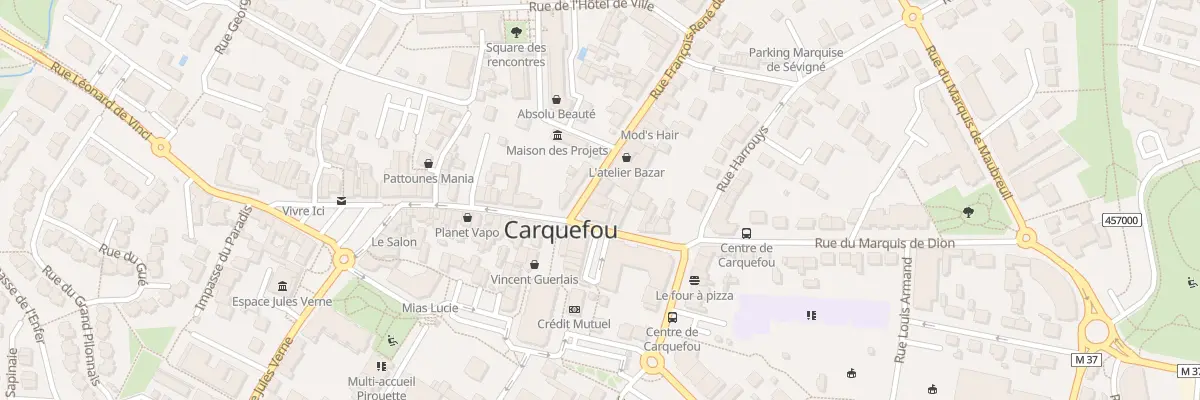 Plan du 4 Rue F R de Chateaubriand à Carquefou