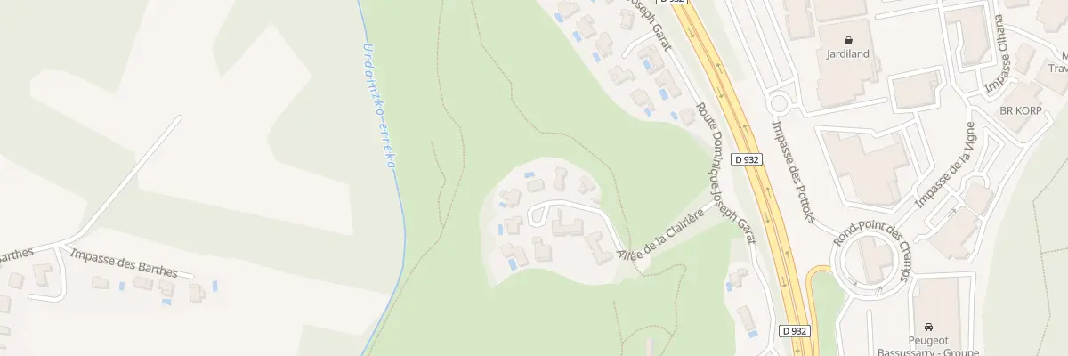 Plan du 230 All de la Clairière à Bassussarry