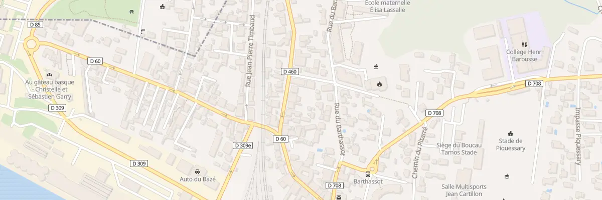 Plan du 8 Rue Georges Lassalle à Boucau