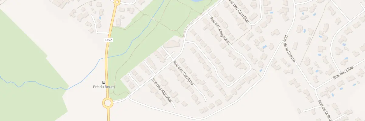 Plan du 2 Rue des Catalpas au Bignon