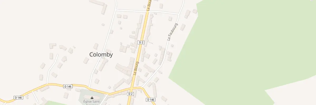 Plan du 7 Le Faubourg à Colomby
