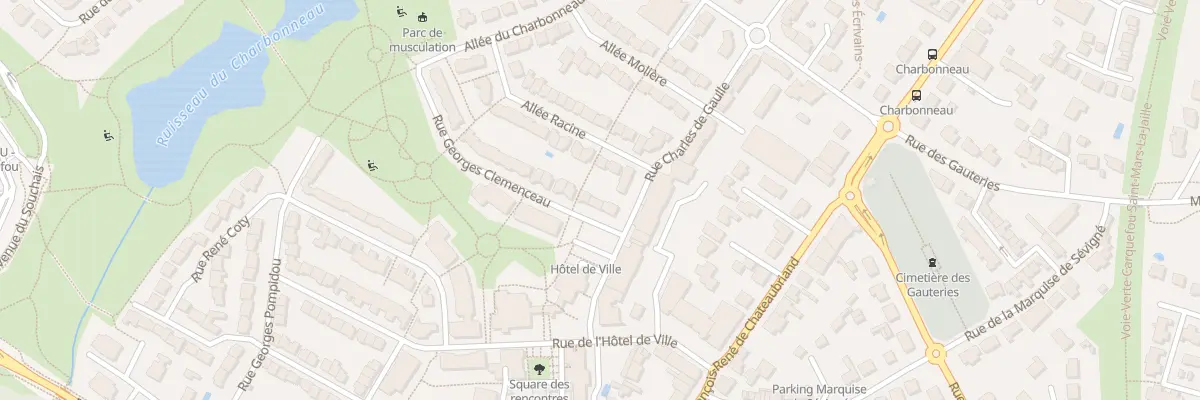 Plan du 4 Rue Georges Clemenceau à Carquefou