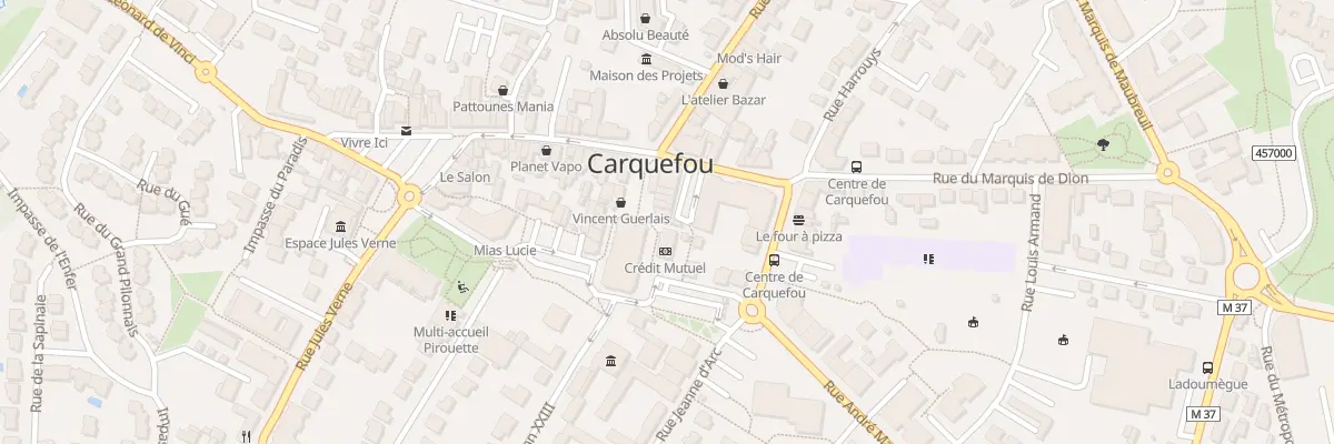 Plan du 10 Pl de la Poste à Carquefou