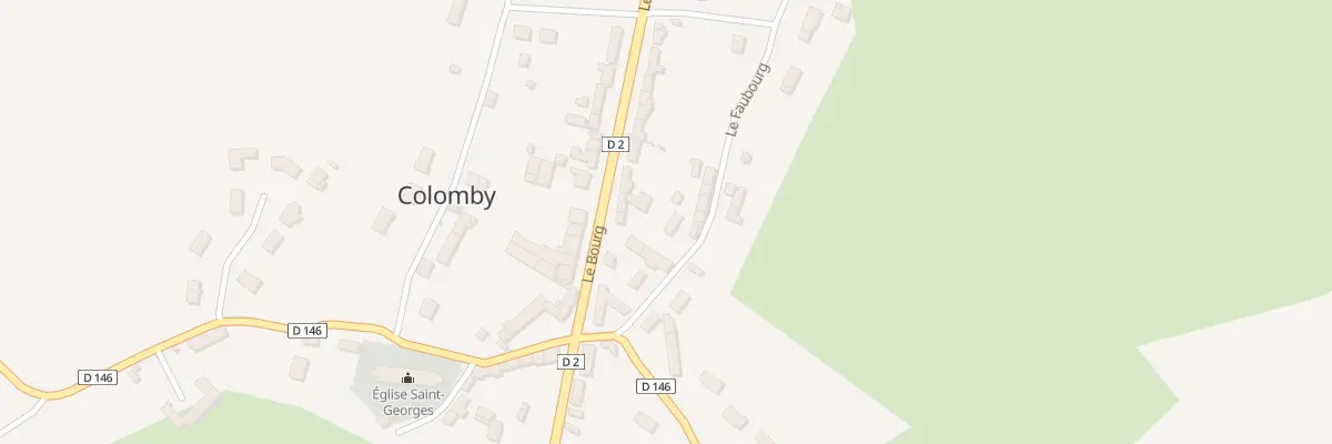 Plan du 3 Le Faubourg à Colomby