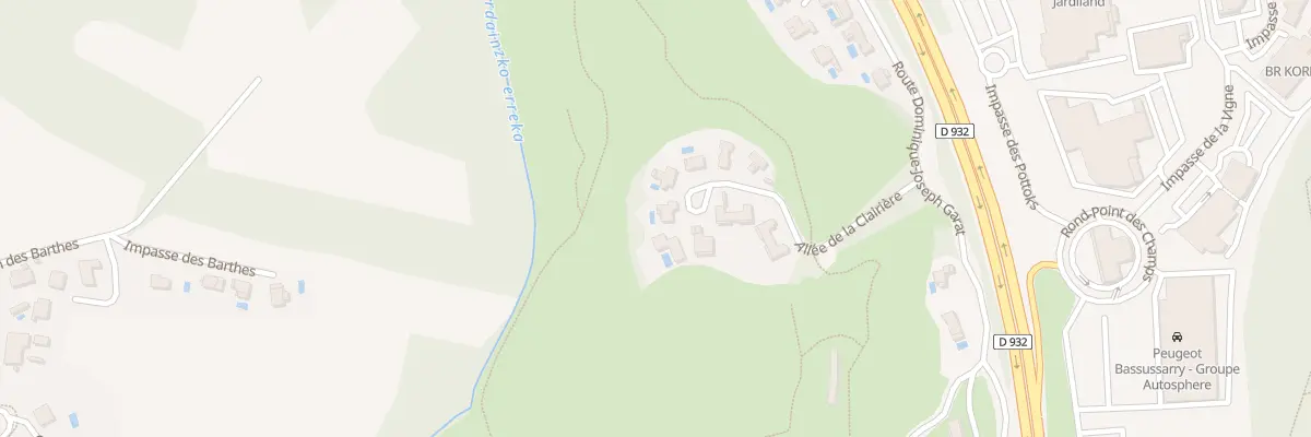 Plan du 240 All de la Clairière à Bassussarry