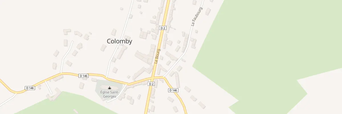 Plan du 1 Le Faubourg à Colomby