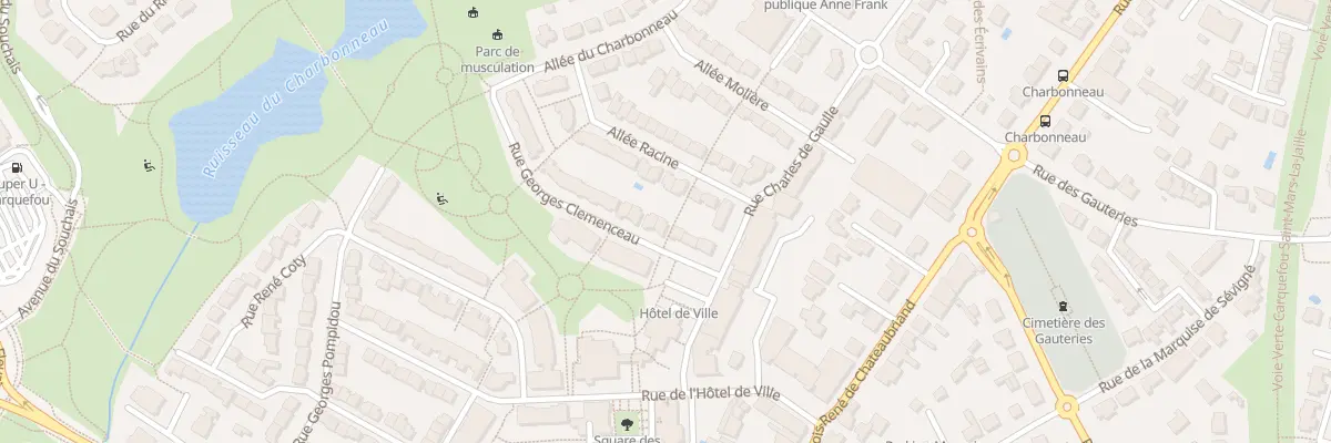 Plan du 8 Rue Georges Clemenceau à Carquefou