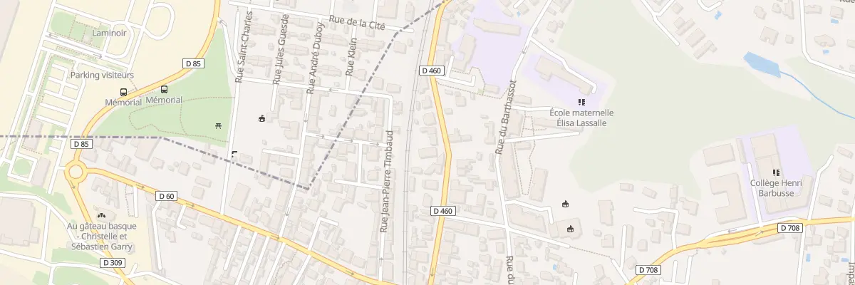 Plan du 27 Rue Georges Lassalle à Boucau
