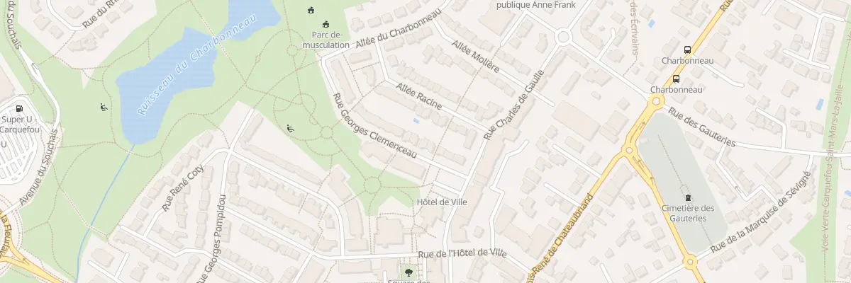 Plan du 10 Rue Georges Clemenceau à Carquefou
