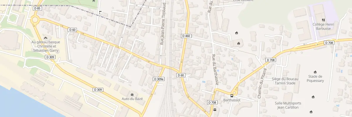 Plan du 3 Rue Georges Lassalle à Boucau