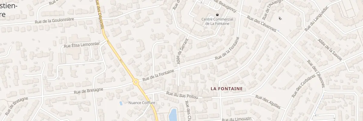 Plan du 13 Rue de la Fontaine à Saint-Sébastien-sur-Loire