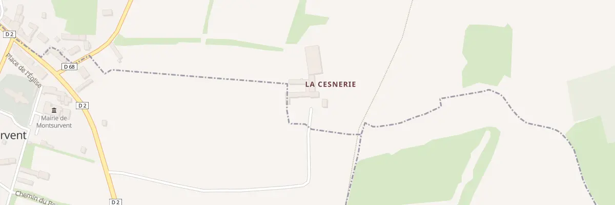 Plan du 5001A La Cesnerie à Muneville-le-Bingard