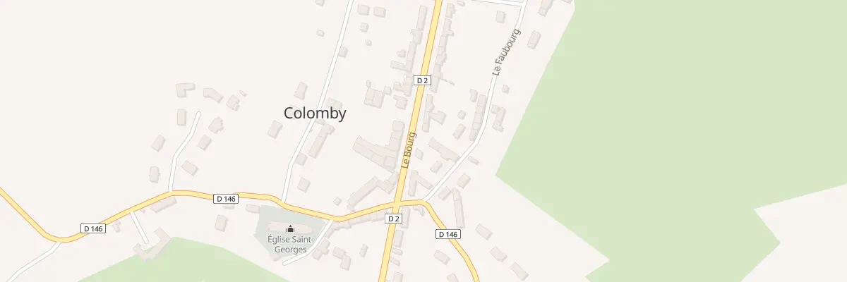 Plan du 20 Le Bourg à Colomby
