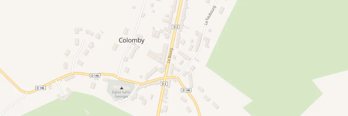 Plan du 18 Le Bourg à Colomby