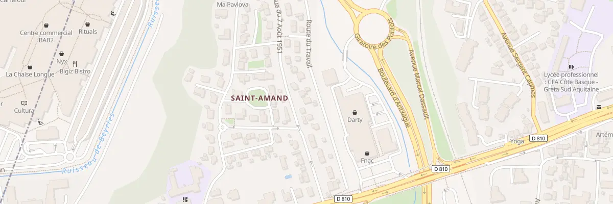 Plan du 35 Av du Sept Aout à Bayonne