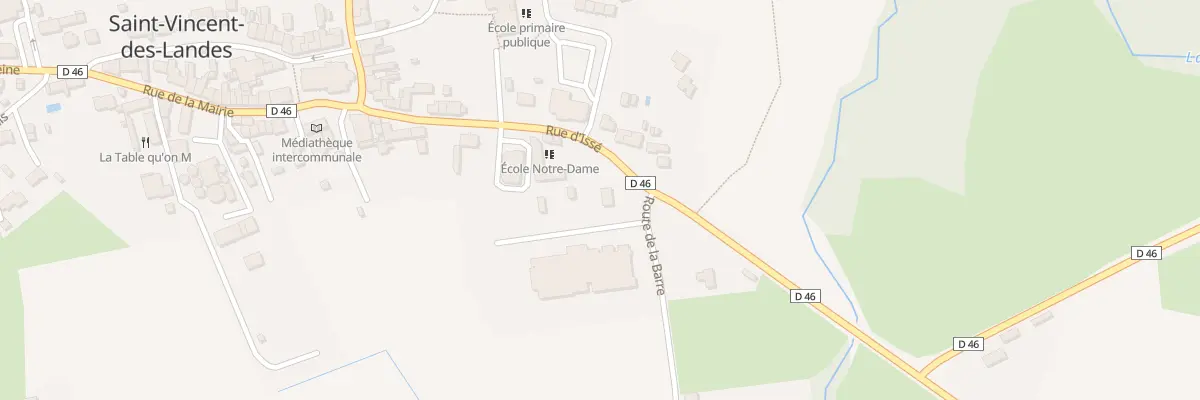 Plan du 2 Rte de la Barre à Saint-Vincent-des-Landes
