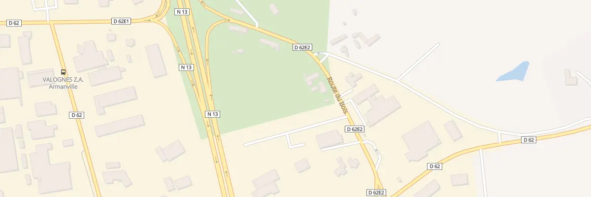 Plan du 21 Rte du Bois à Valognes