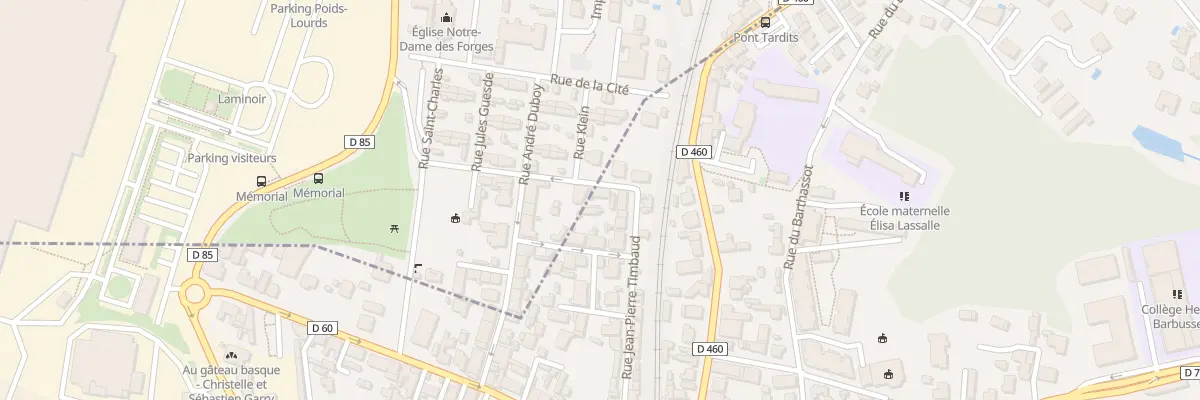 Plan du 27 Rue Jean-Pierre Timbaud à Boucau